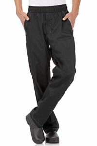 Chef Works mens Cool Vent Baggy chefs pants, Black, Large US
