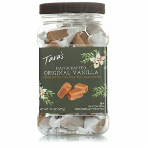 Tara's All Natural Handcrafted Gourmet Original Madagascar Vanilla Caramel: Small Batch, Kettle Cooked, Creamy & Individually Wrapped - 20 Ounce