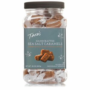Tara's All Natural Handcrafted Gourmet Sea Salt Caramel: Small Batch, Kettle Cooked, Creamy & Individually Wrapped - 20 Ounce