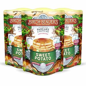 Birch Benders Sweet Potato Just-Add-Water Pancake & Waffle Mix, 12 Ounce (Pack of 3)